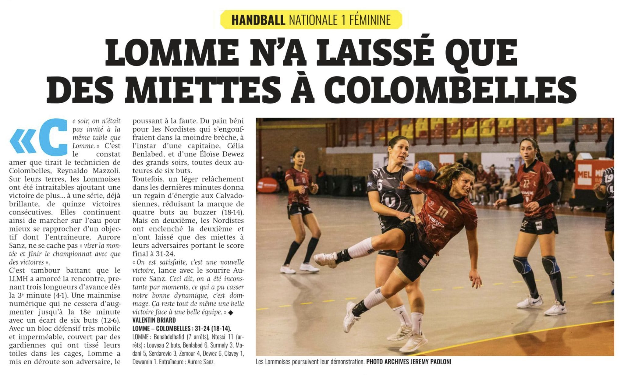 Article De Presse Colombelles - LLMH